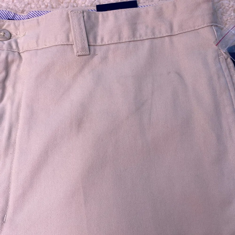 Club Room Flat Front Light Khaki Chino Short 34